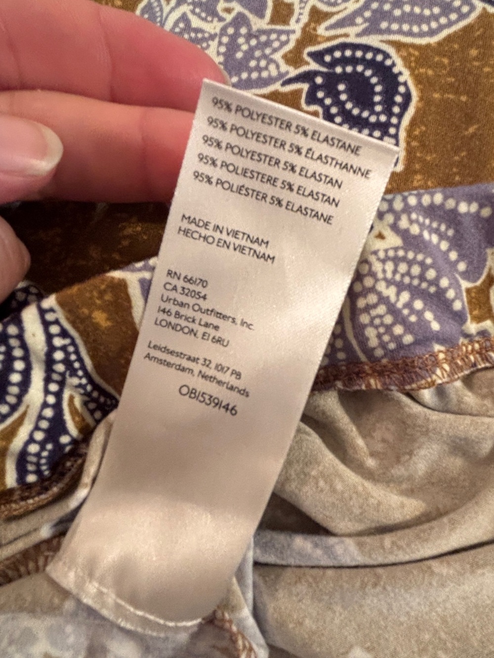 Free People Make A Statement Flare Pants in Bronze Combo Stretch Women’s XS - Picture 5 of 11